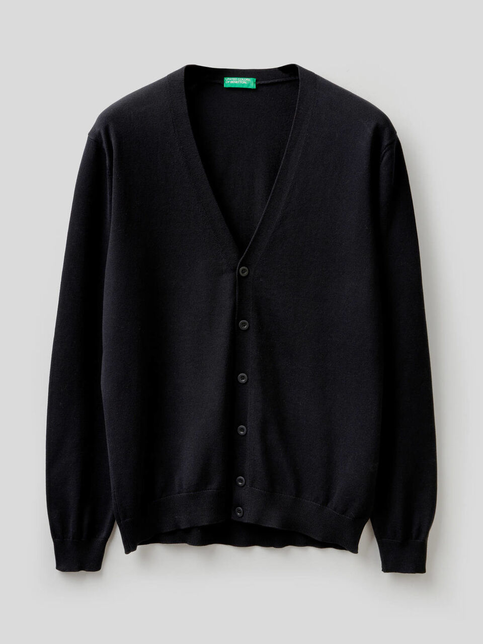 Cardigan in 100% cotton with V-neck image number null
