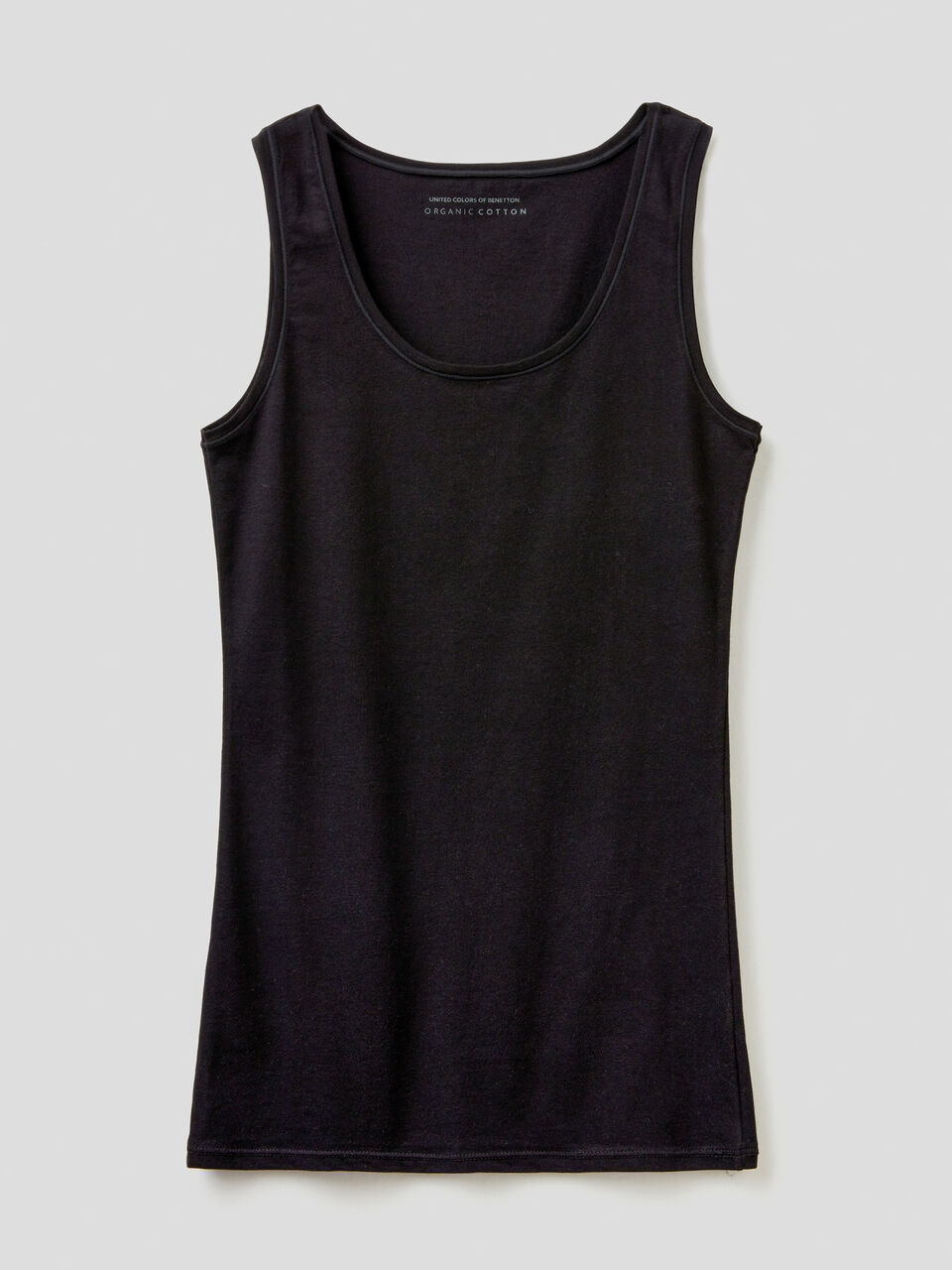 Tank top in super stretch organic cotton image number 1