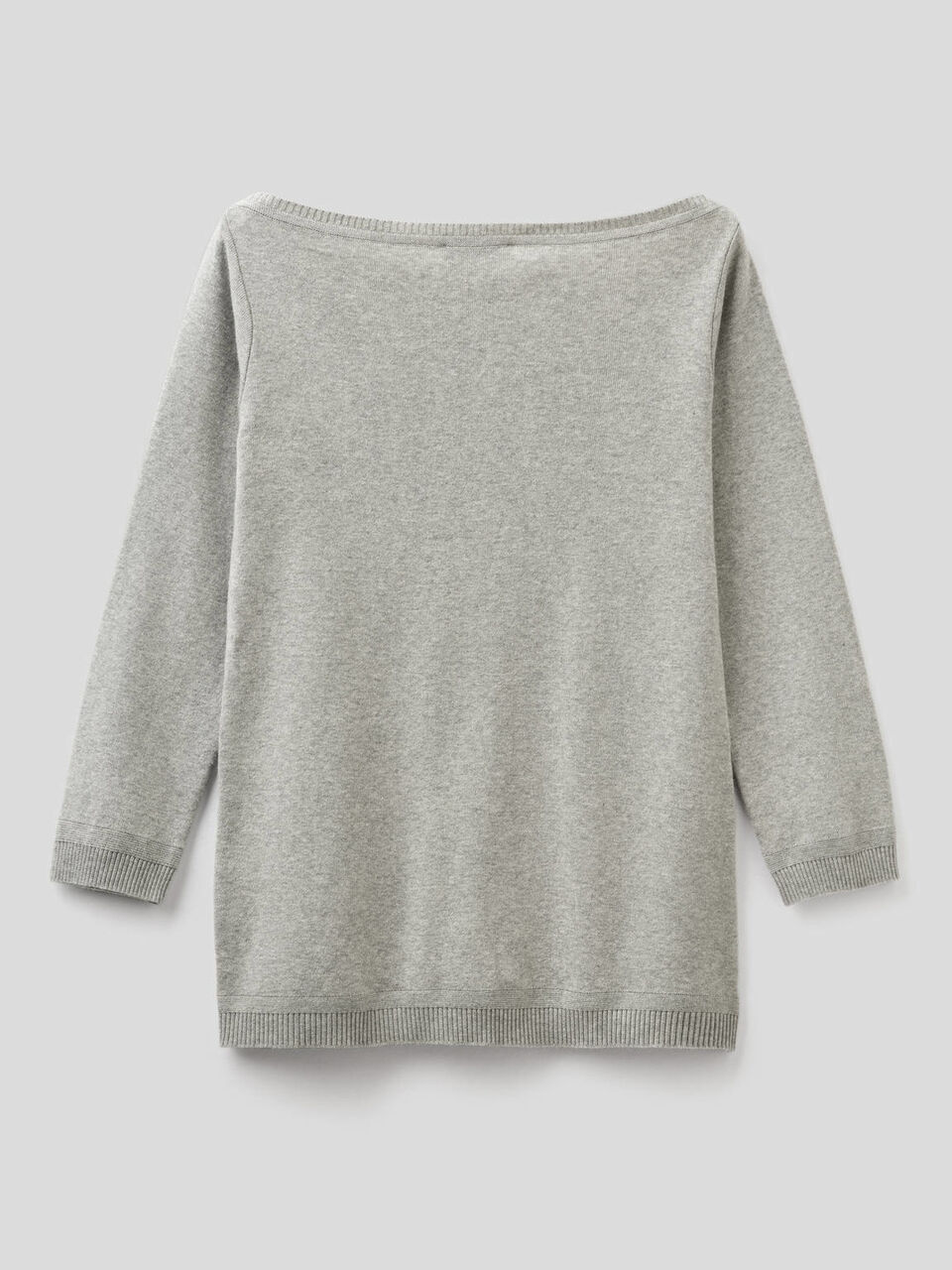 100% cotton boat neck sweater image number 2
