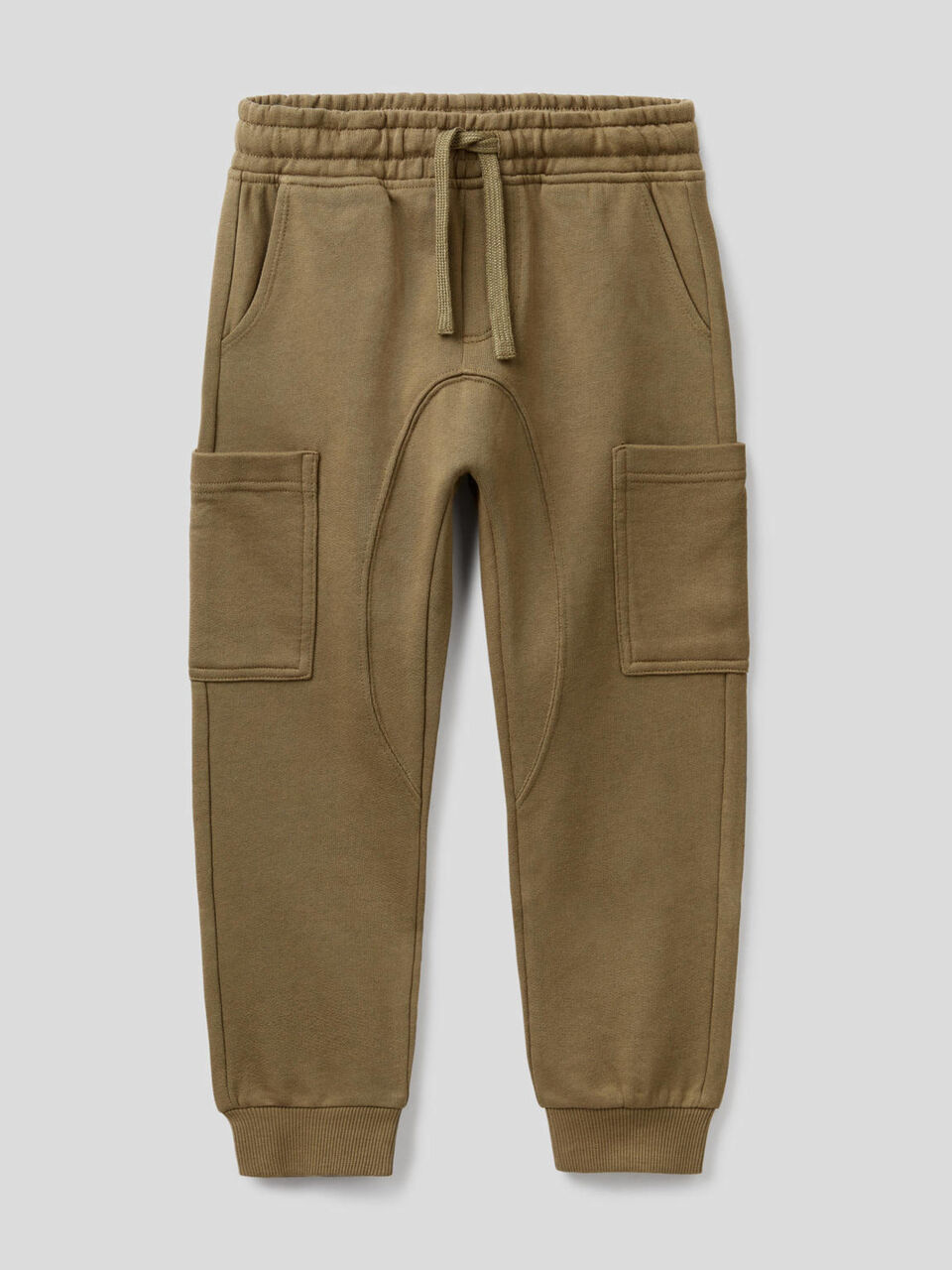 Cargo sweatpants in pure cotton image number 1