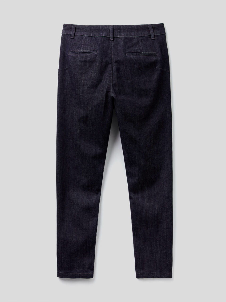 Denim chinos in stretch cotton image number 2