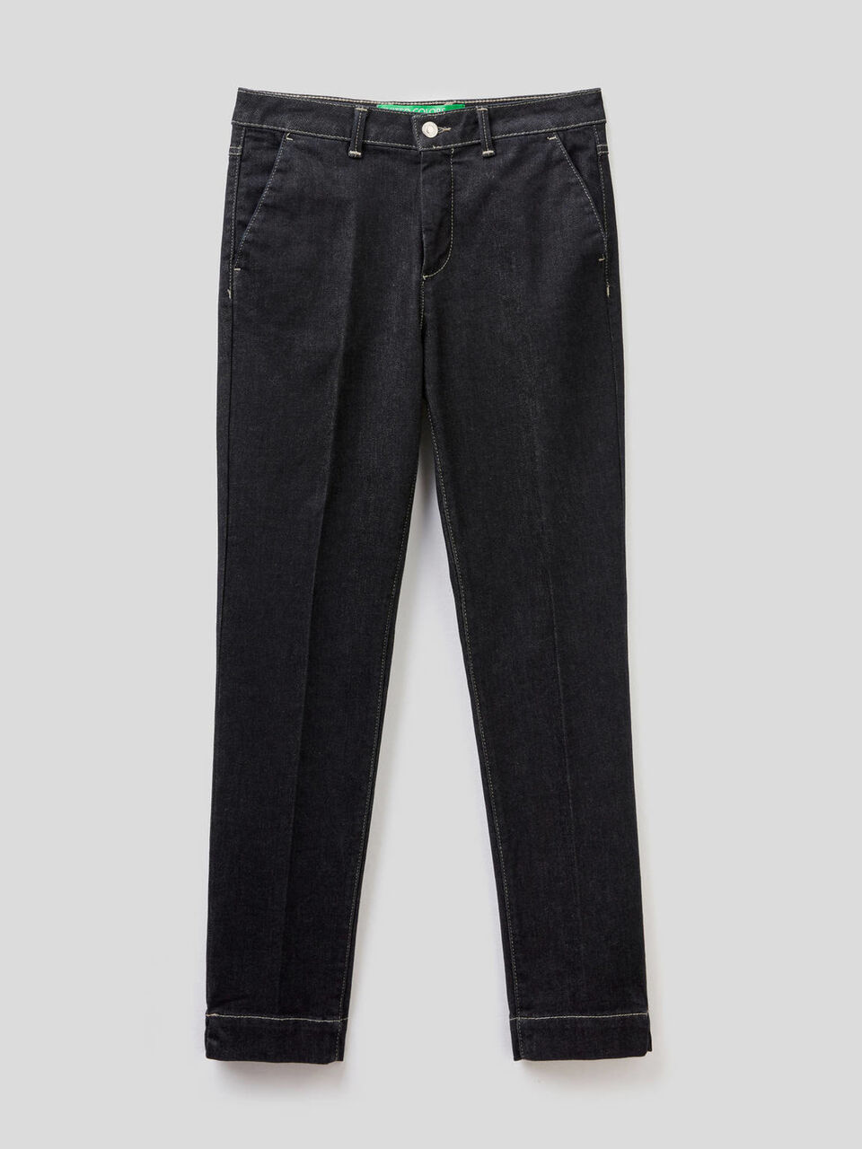Slim fit denim chinos image number null