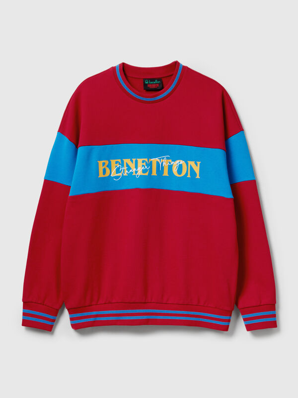 Stranger Things color block sweatshirt