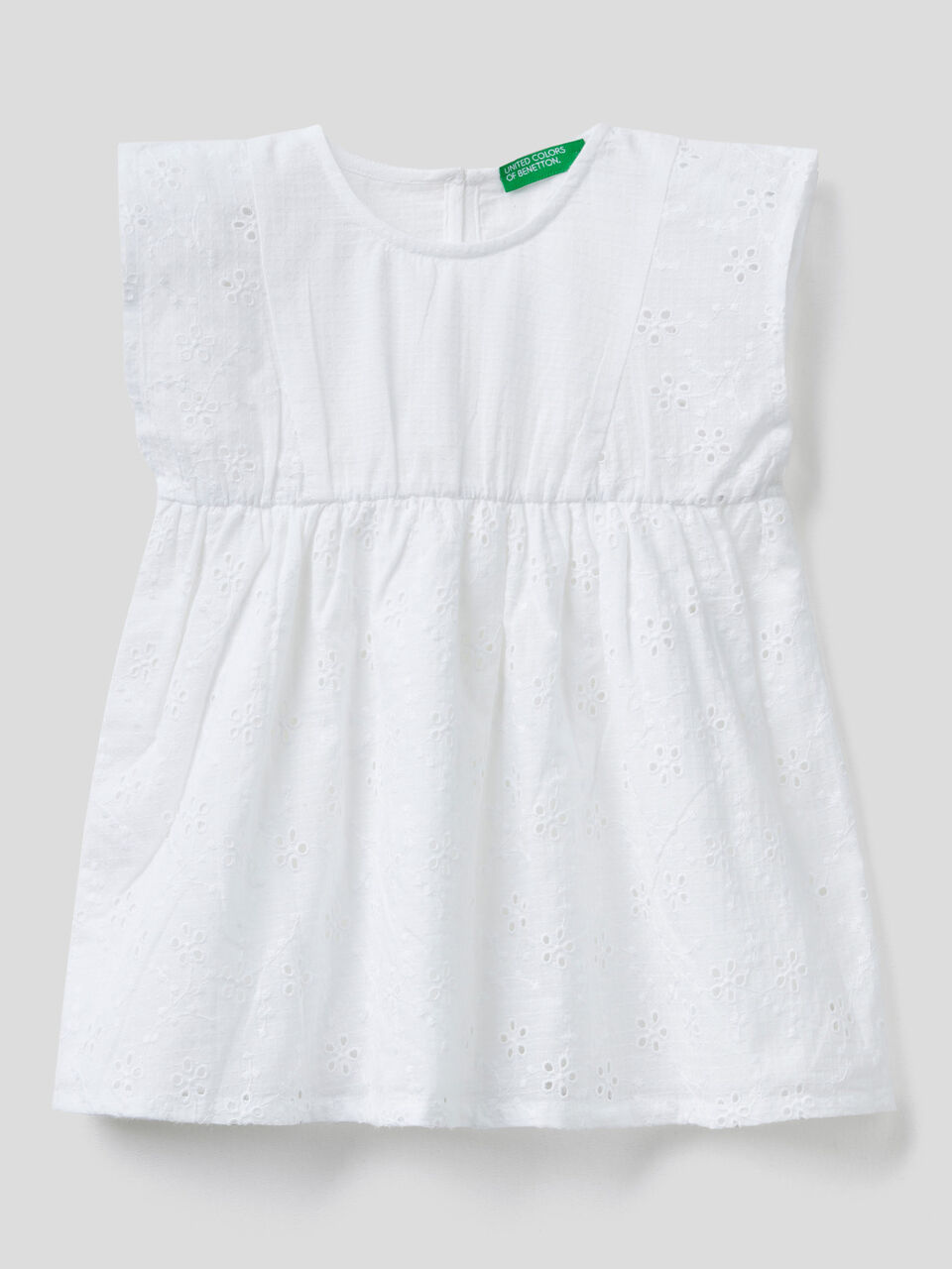 Short dress in broderie anglaise image number 1