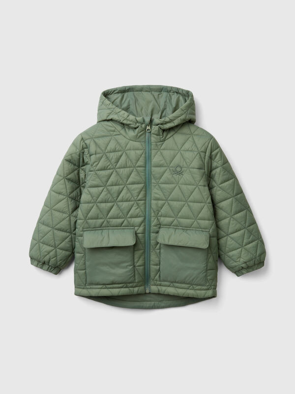 Quilted jacket with hood Junior Boy