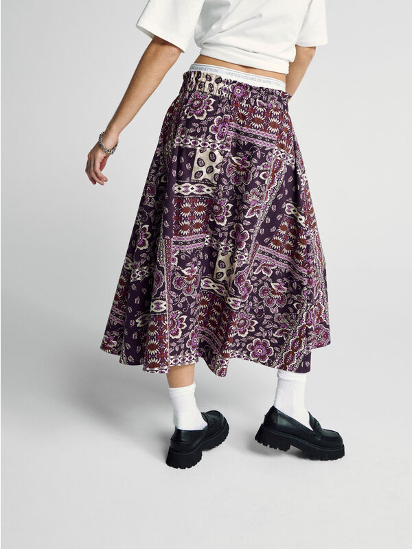Pencil skirt with bandana print Women
