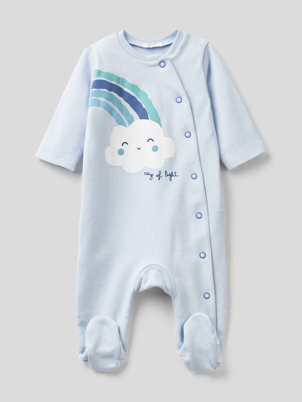 Onesie with print in 100% organic cotton image number 1