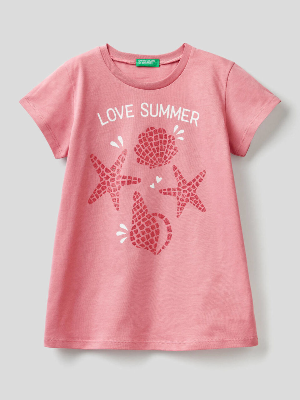 T-shirt with glittery print image number 1