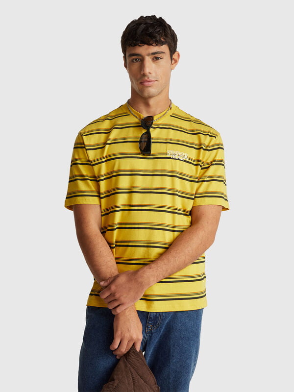 Stranger Things striped t-shirt