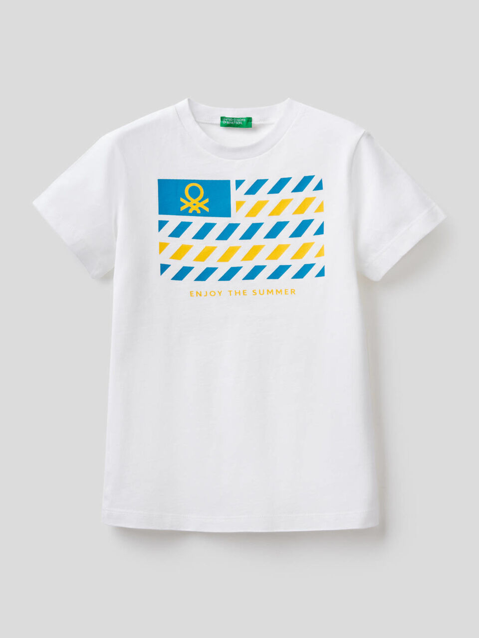 Sweater in cotton with print image number 1