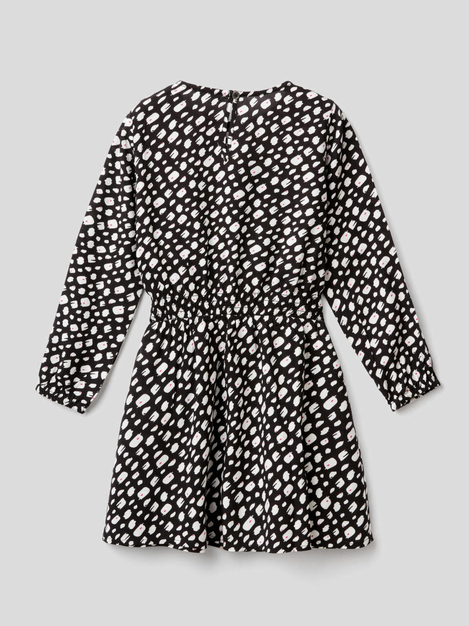 Printed long sleeve dress image number 2