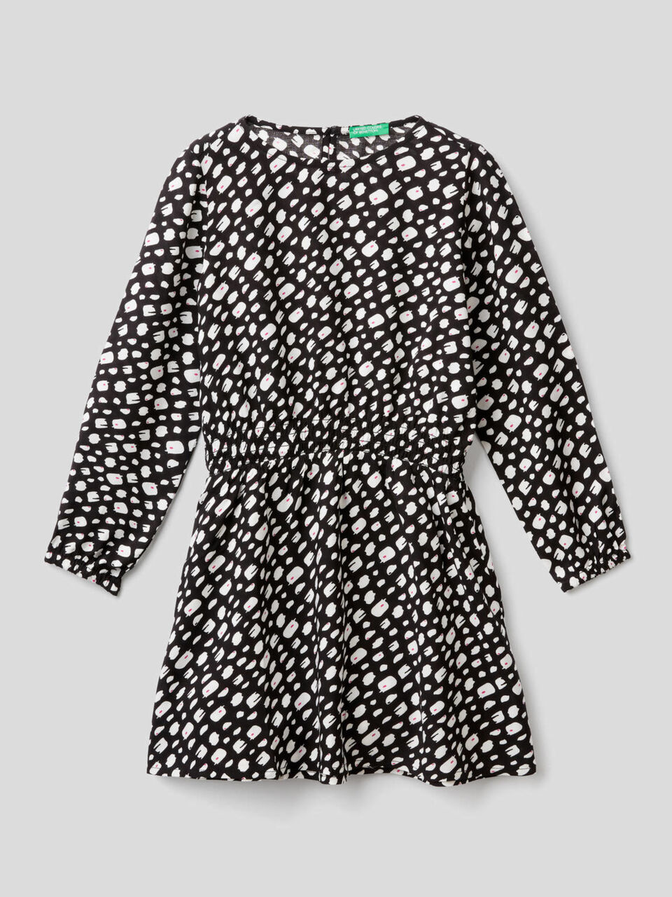 Printed long sleeve dress image number 1