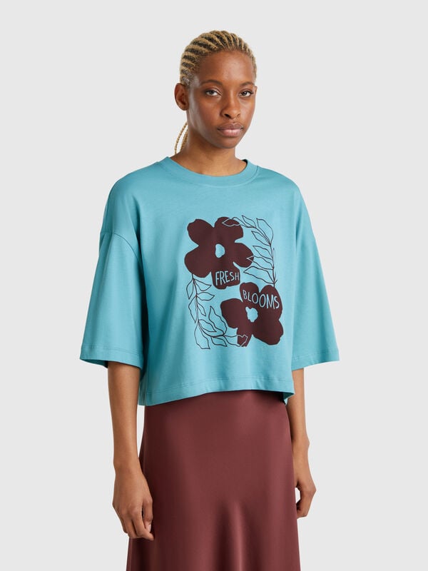 T-shirt with floral print Women
