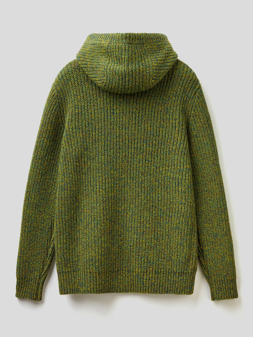 Sweater with hood in Shetland wool image number 2