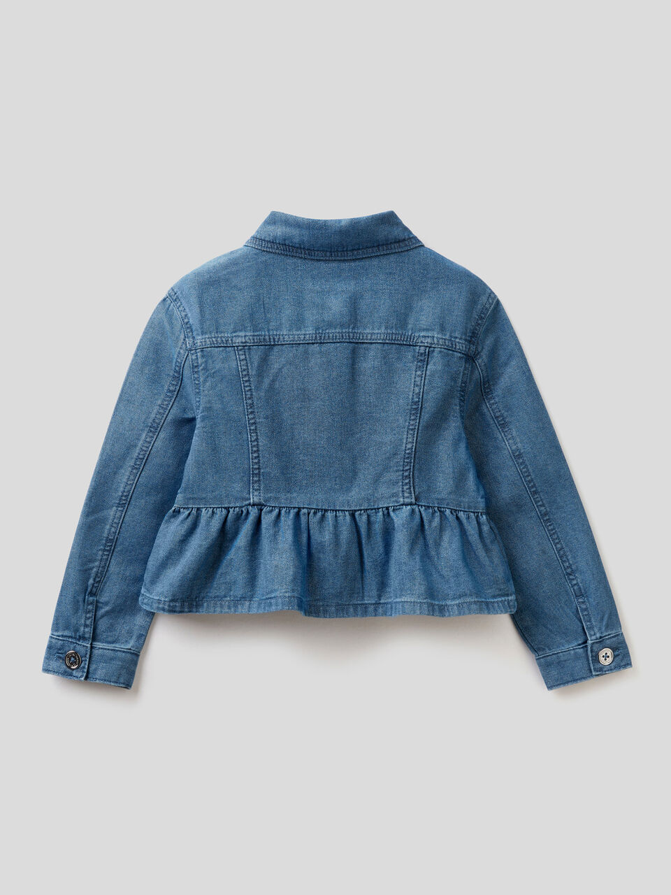 Denim jacket with rouches and lurex image number 2
