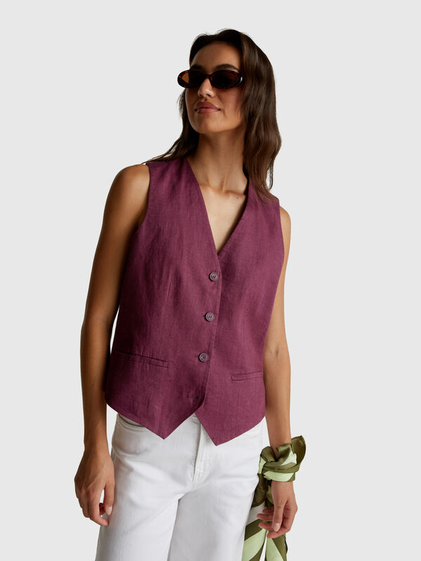 Pure linen vest Pure linen vest Women