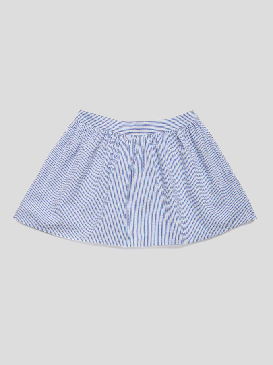 Flared striped skirt image number 1