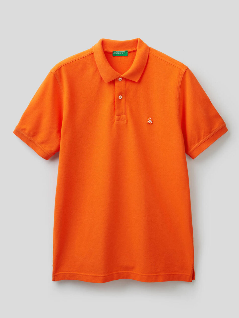 Short sleeve polo in 100% cotton image number 1