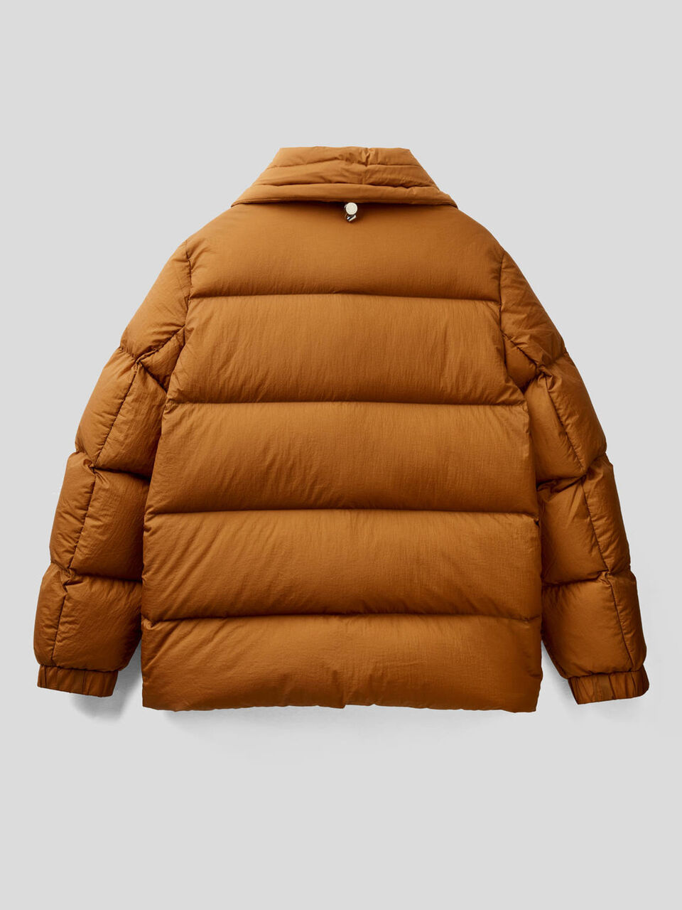 Midi puffer jacket with wide collar image number 2
