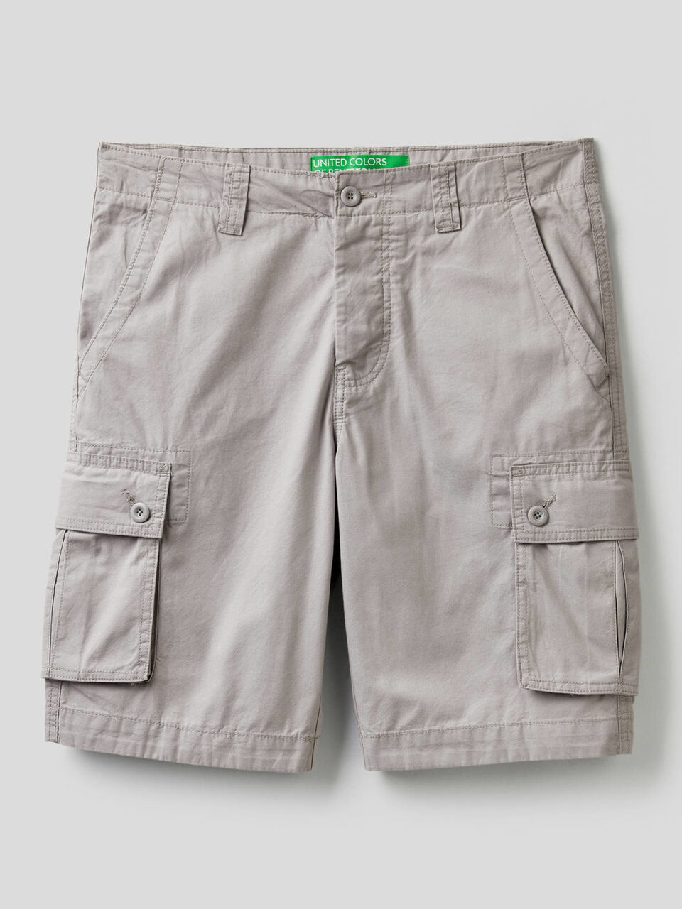 Cargo bermudas in pure cotton image number 1