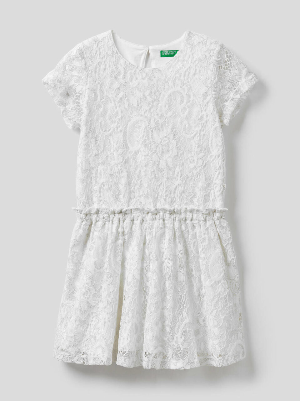 Lace short sleeve dress image number 1