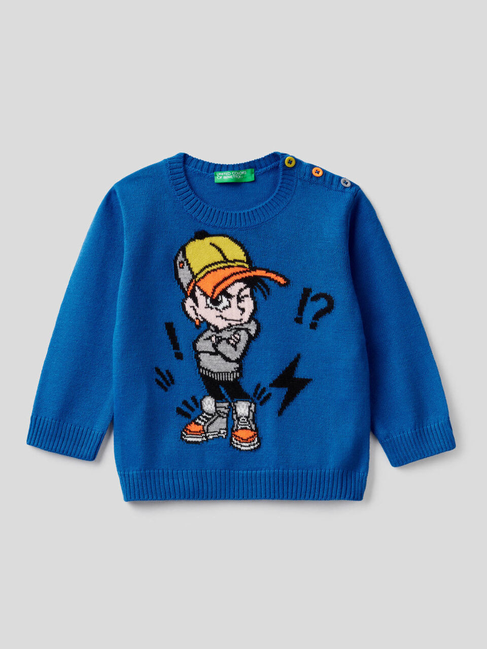 Sweater with inlay image number 1