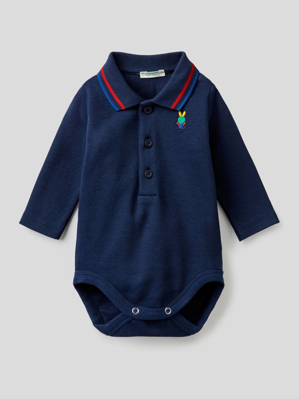 100% cotton polo bodysuit image number 1