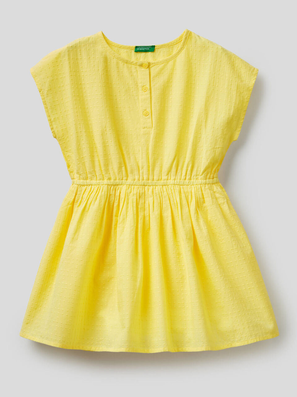 Embroidered dress in pure cotton image number 1