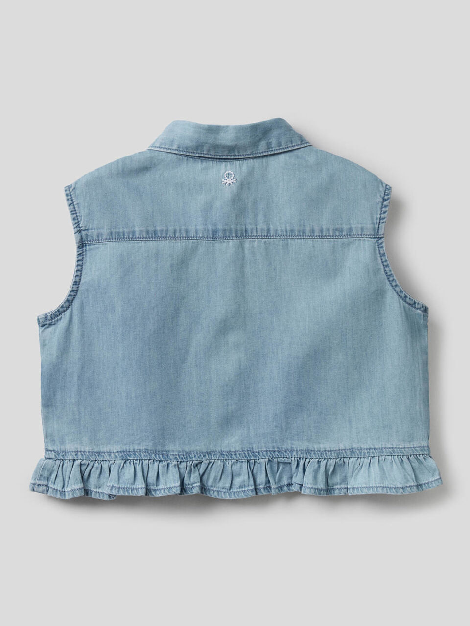 Sleeveless blouse with rouches image number 2
