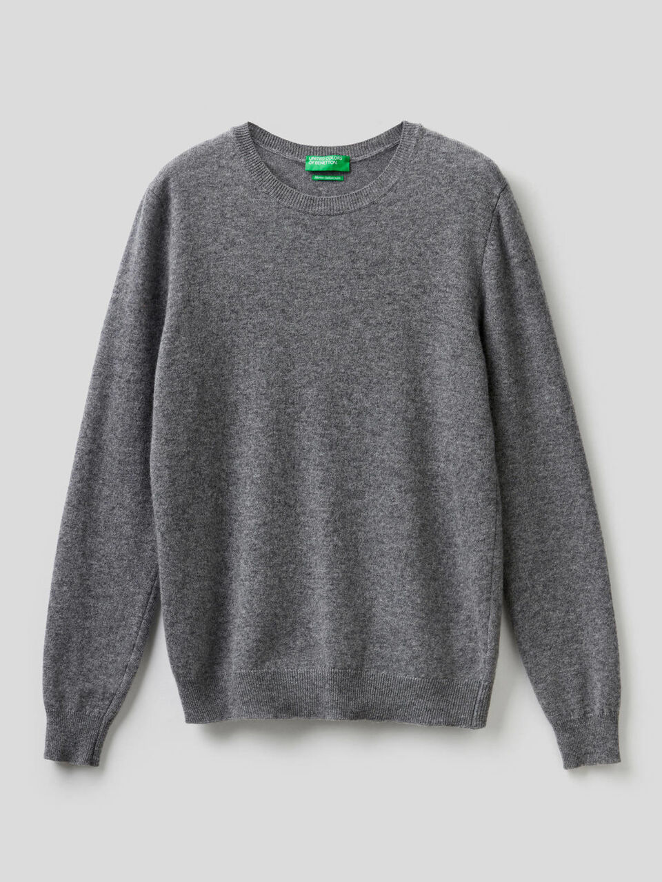 Crew neck sweater in pure virgin wool image number 1