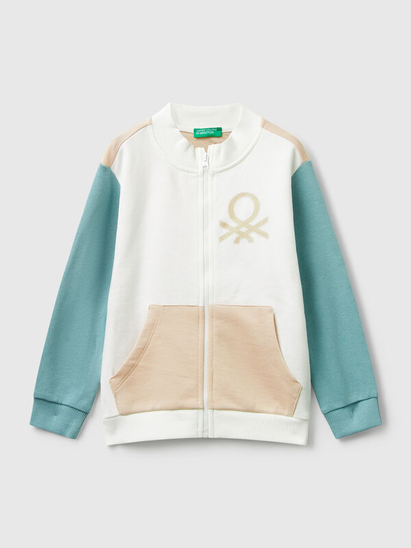 Hoodie with glittery print Junior Girl