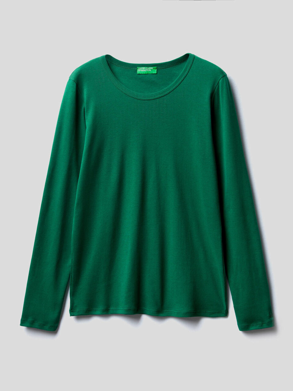 Long sleeve pure cotton t-shirt image number 1