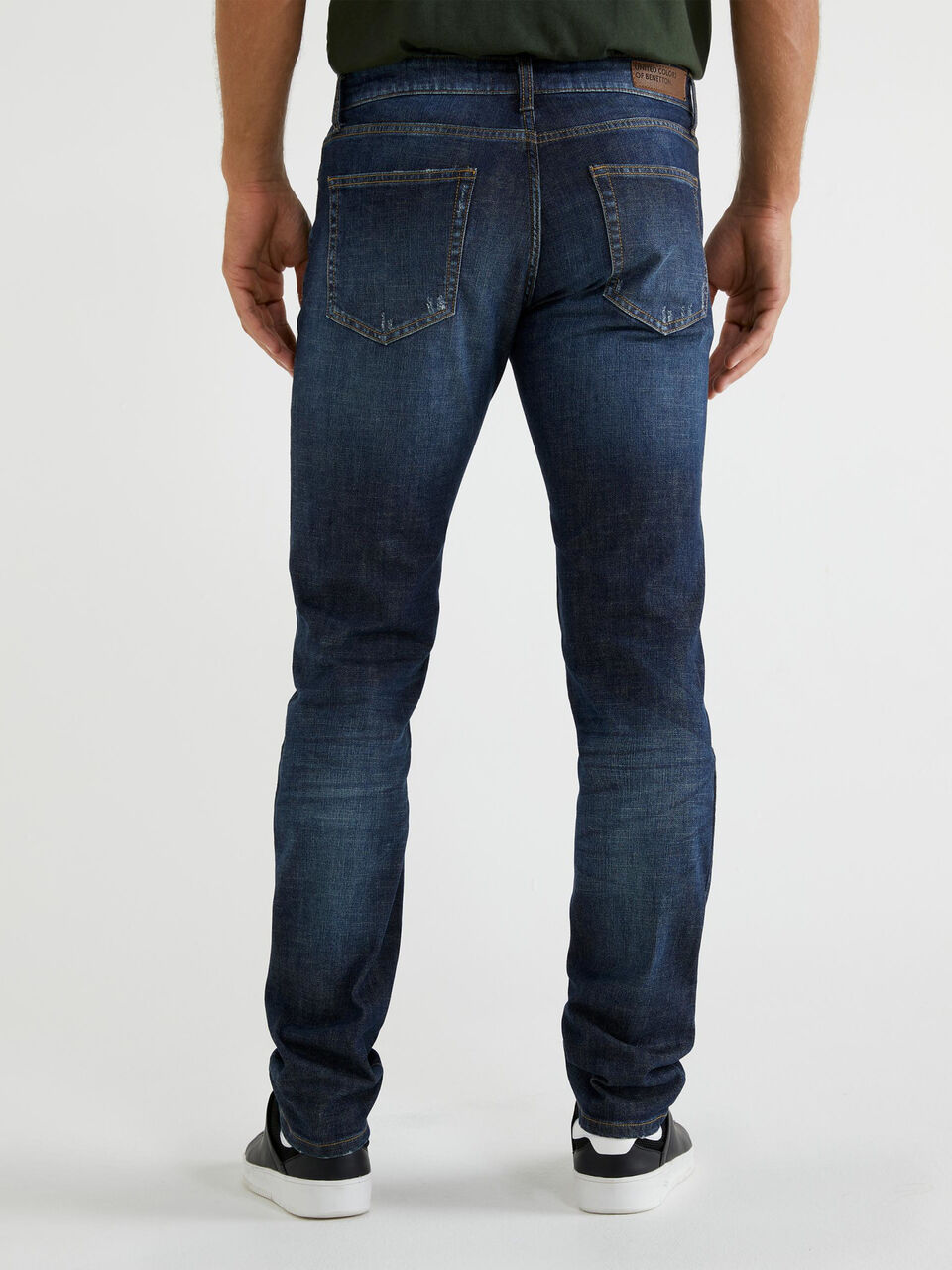 Straight leg jeans in stretch cotton Men image number null
