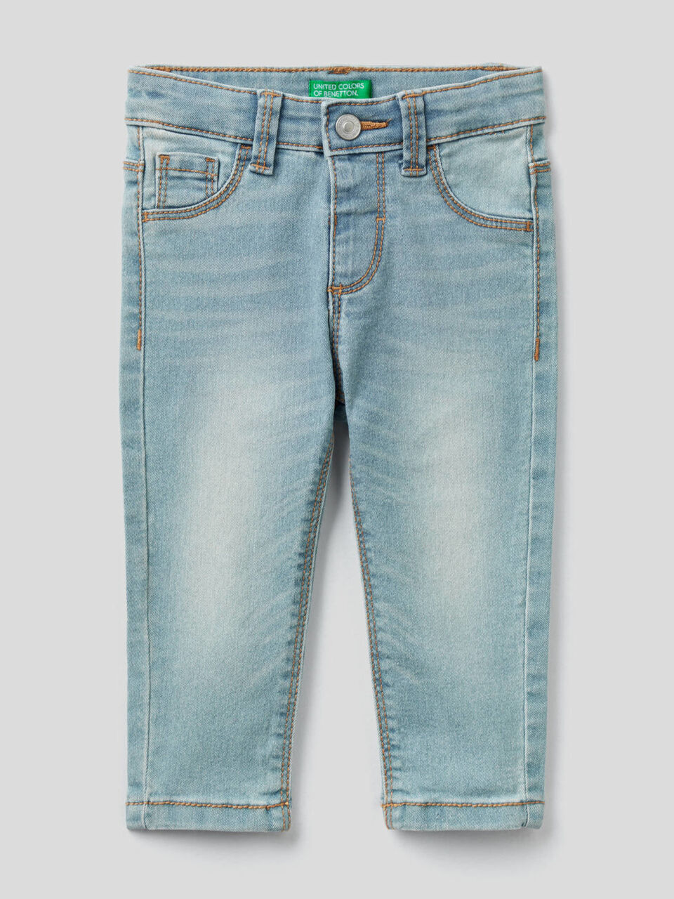 Skinny fit jeans in stretch cotton blend image number 1