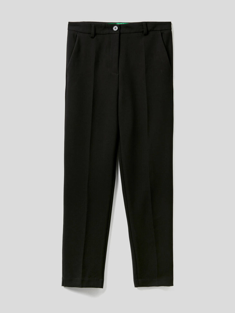 Basic trousers with centered crease image number 1