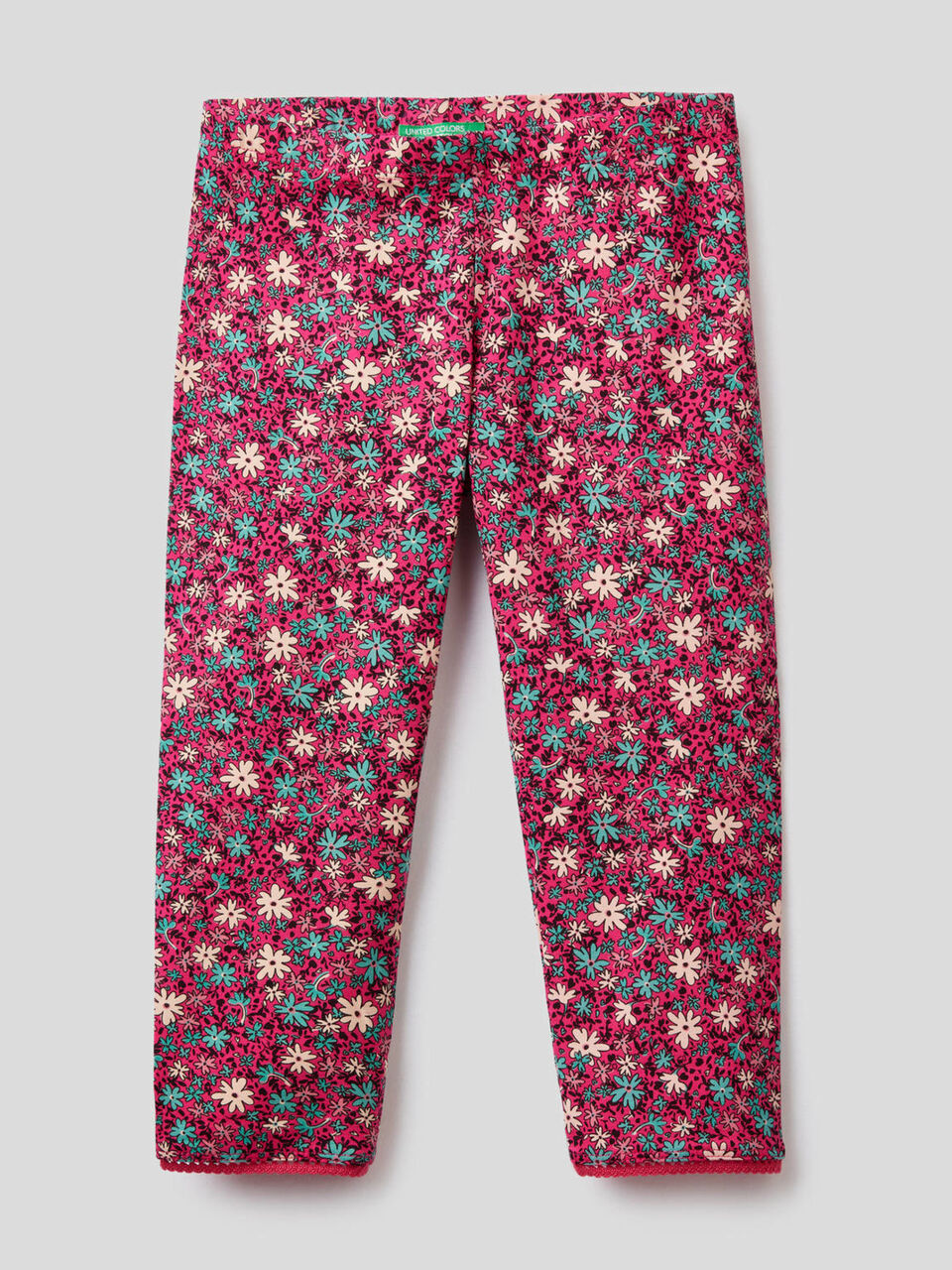 3/4 leggings in stretch cotton image number 1