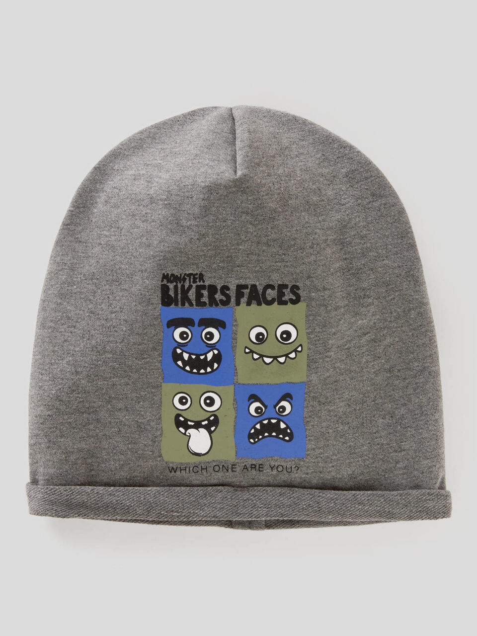 Reversible hat in stretch cotton image number 1