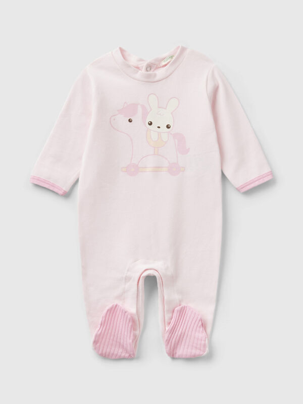 Long onesie with print New Born (0-18 months)