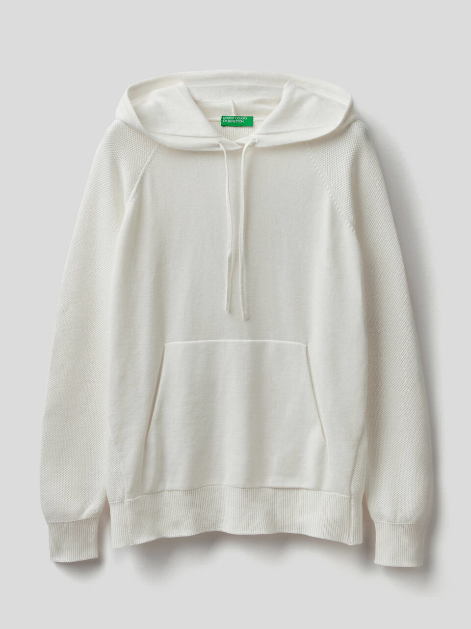 Sweater hood in cotton tricot image number 1