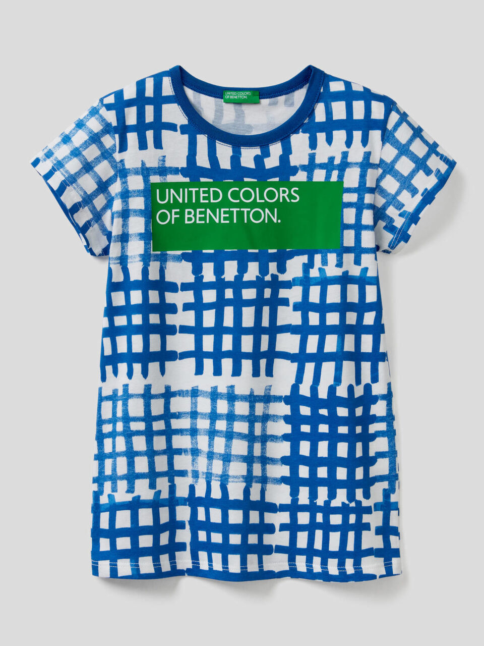 Pattern print t-shirt with logo image number 1