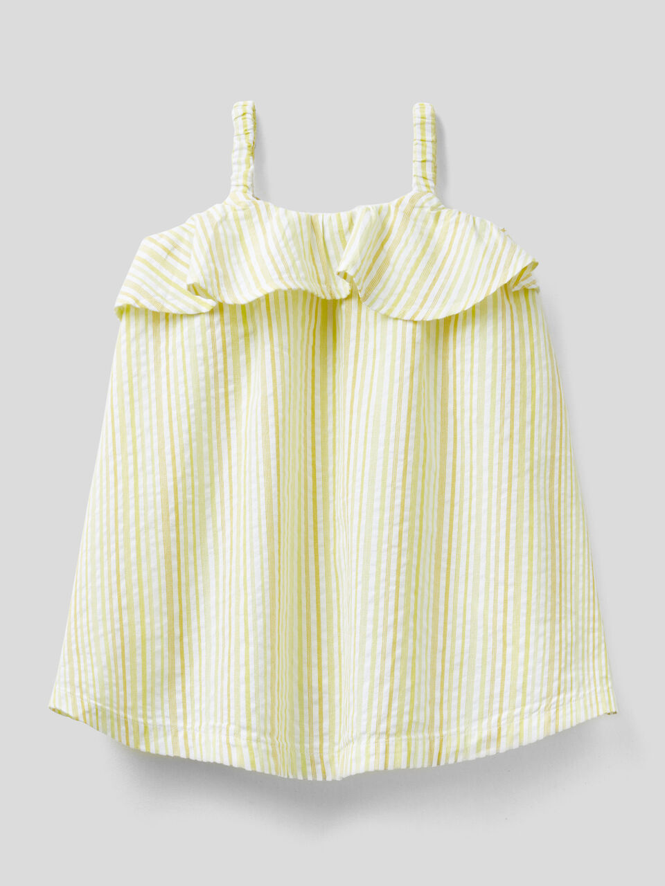 Striped dress with rouches image number 2