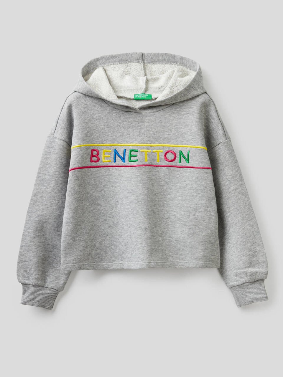Sweatshirt in cotton with embroidered logo image number 1