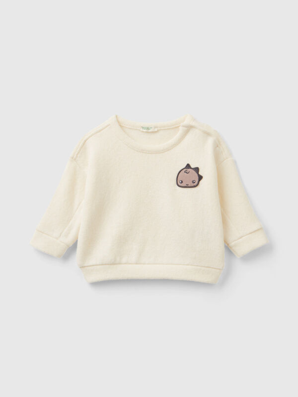Sweatshirt in recycled cotton blend New Born (0-18 months)