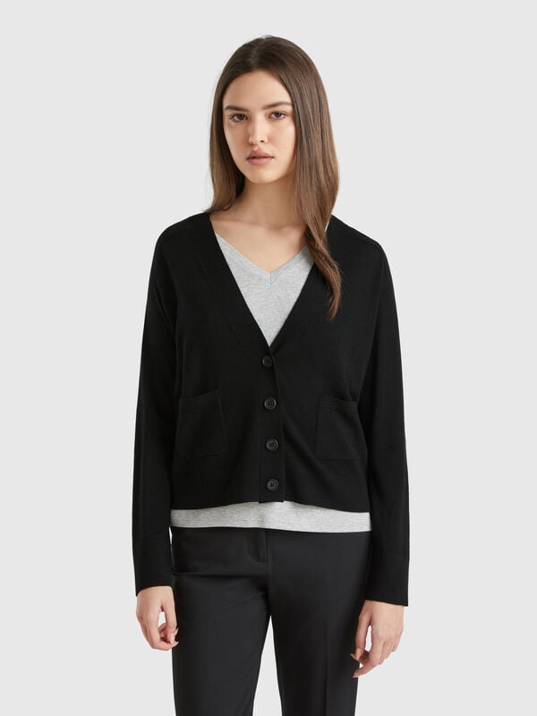 Cardigan in pure Merino wool Women