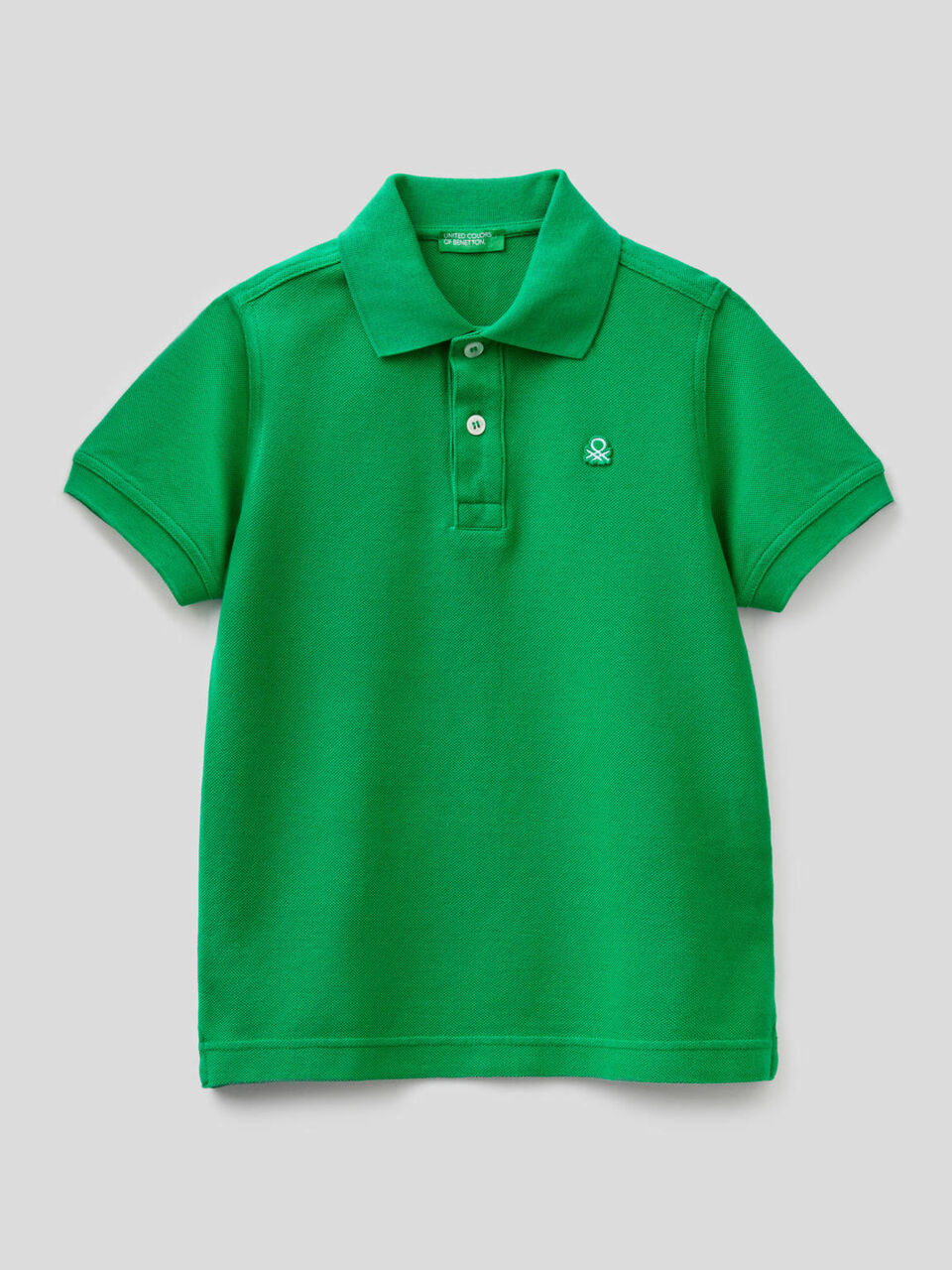 Polo in pure cotton pique image number 1