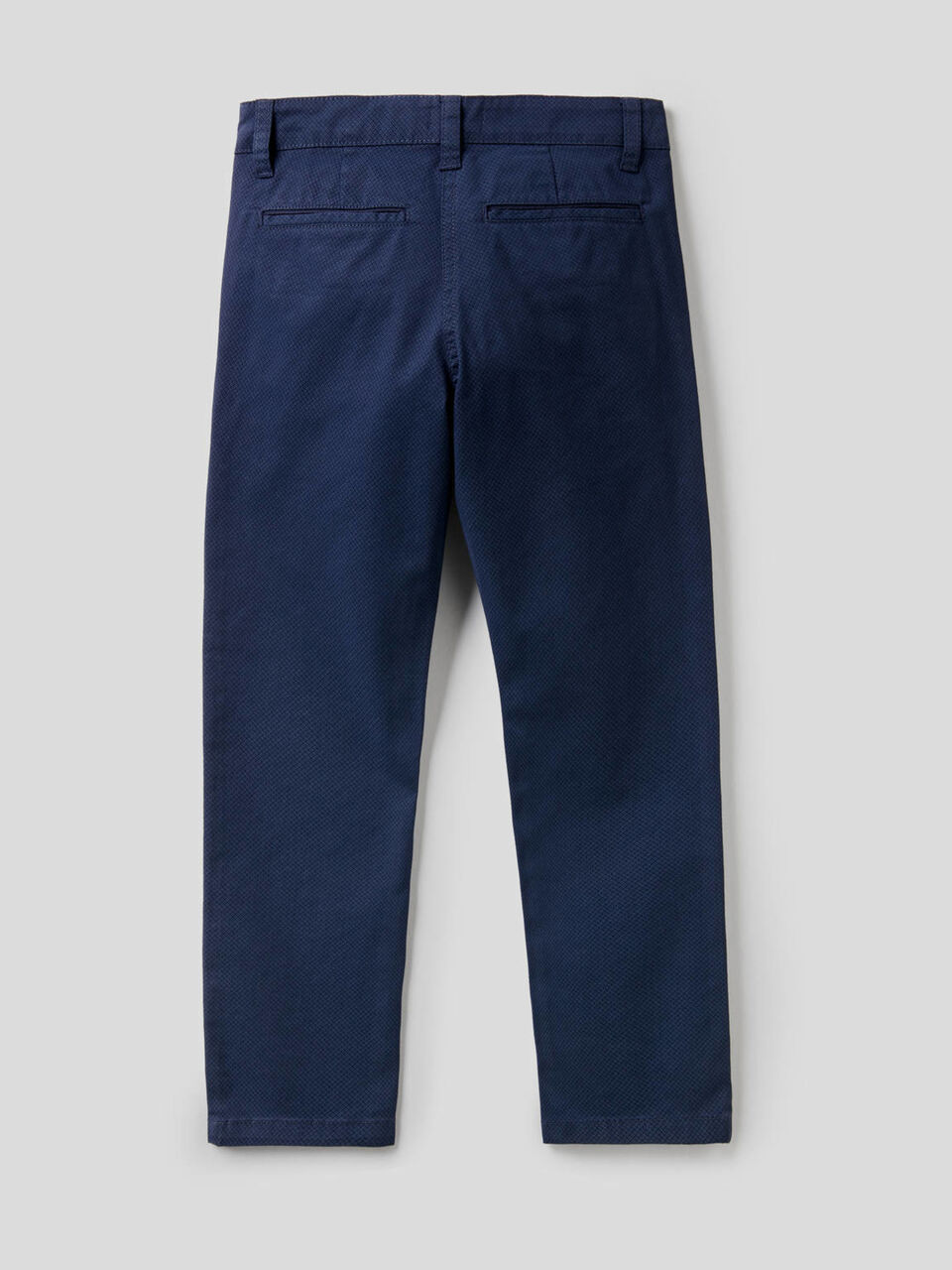 Trousers in printed stretch cotton image number 2