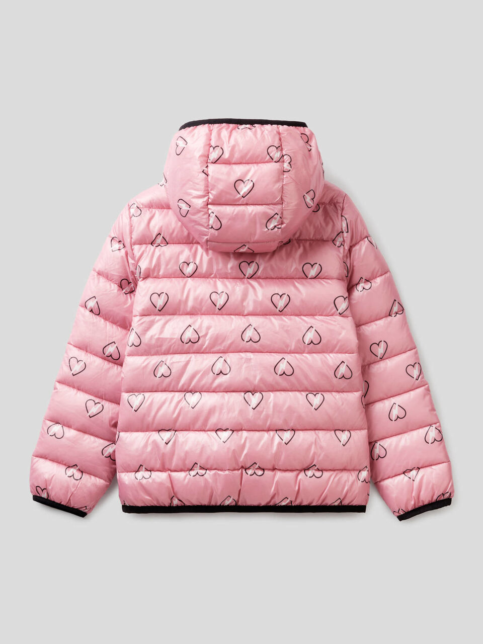 Pattern print padded jacket image number 2