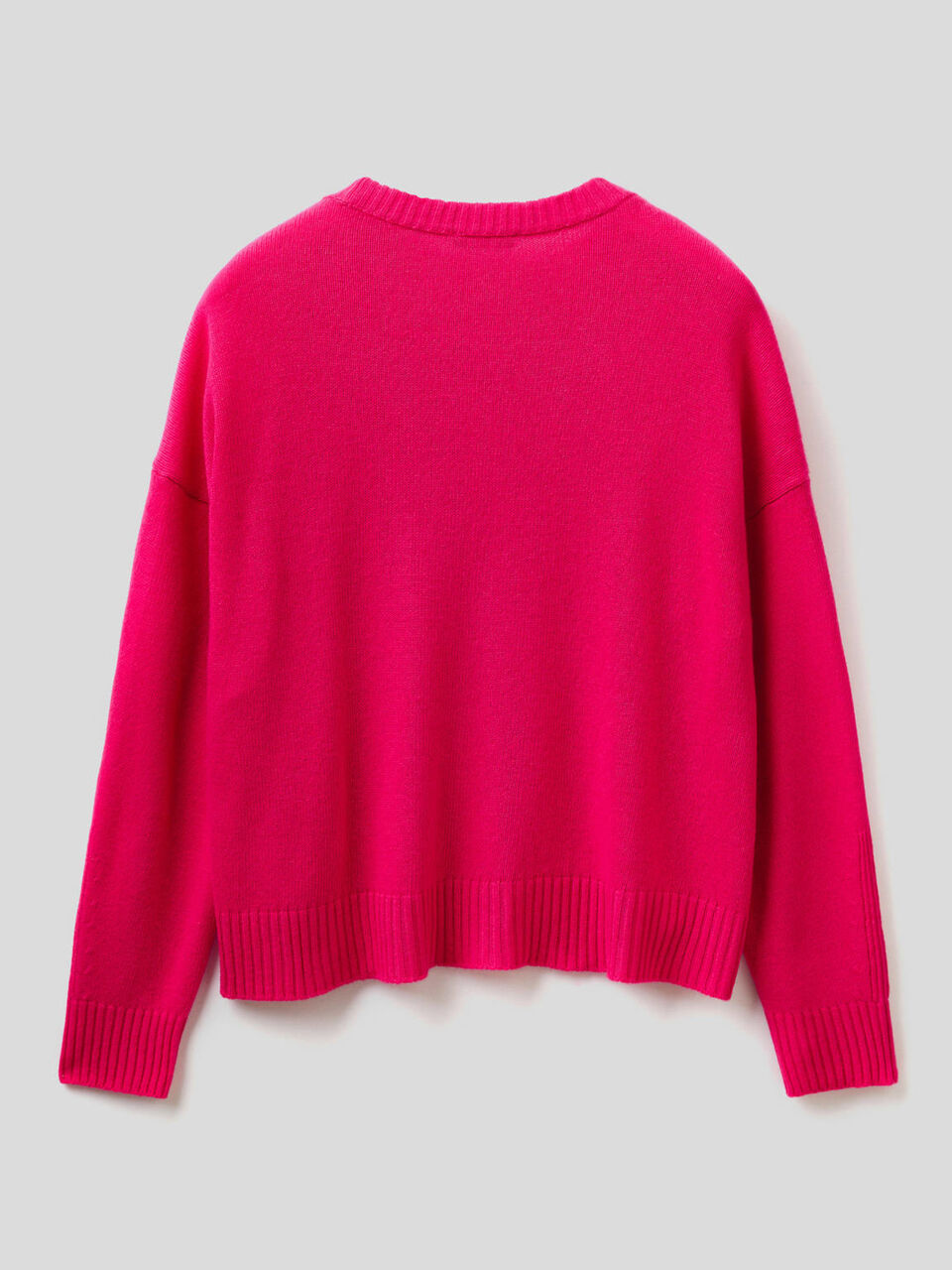 Wool blend sweater with slits image number 2