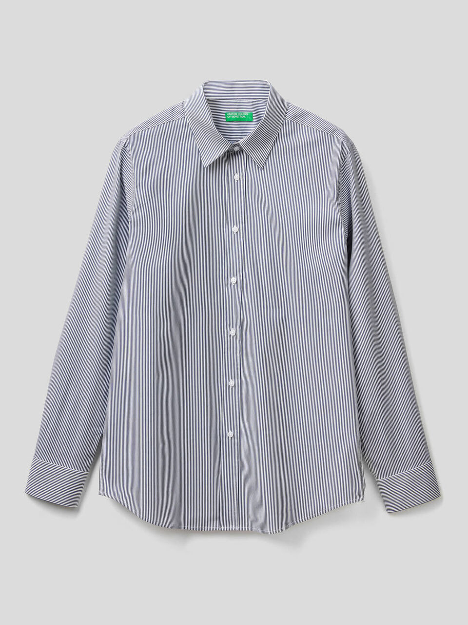 Shirt in yarn dyed stretch cotton image number 1