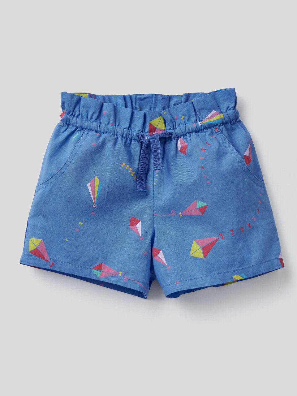Patterned shorts in 100% cotton image number 1